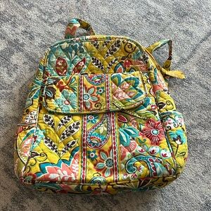 Yellow Floral Vera Bradley Backpack